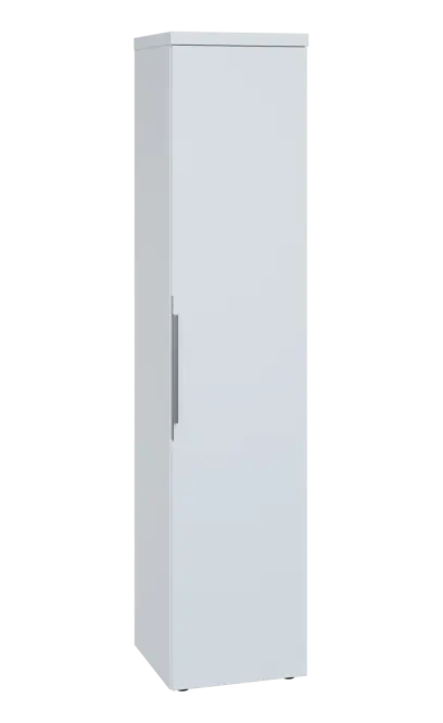 SIN 5 - 4D kancelářská skříň, 1-dveřová, pravá, 1820x400x400, bílá